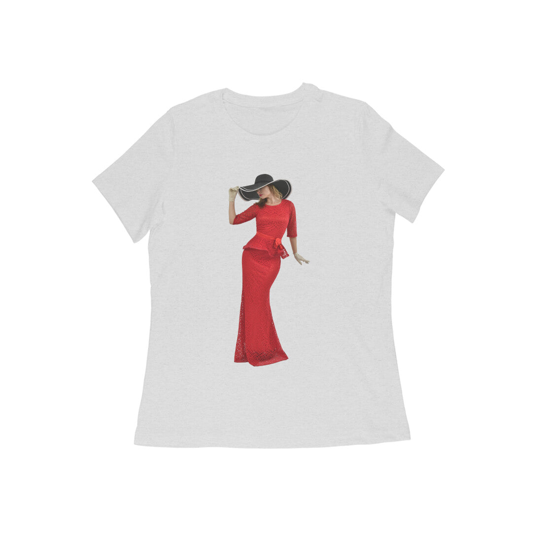 Women's Half Sleeve Round Neck T-Shirt - Unique Front & Back Prints